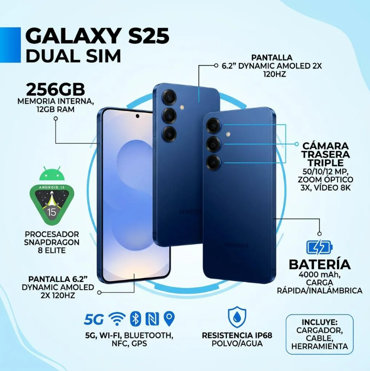 Sansung Galaxy S25 - 256Gb/12Gb/5G - Câmera Tripla - Imagem 6