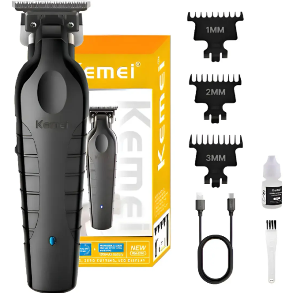 Kit Máquina de Corte de Cabelo Kemei (Acabamento)