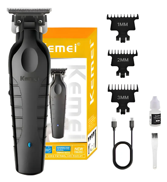 Kit Máquina de Corte de Cabelo Kemei (Acabamento)