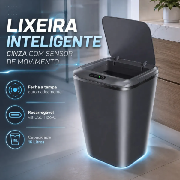 Lixeira Inteligente Earman Company - 16L