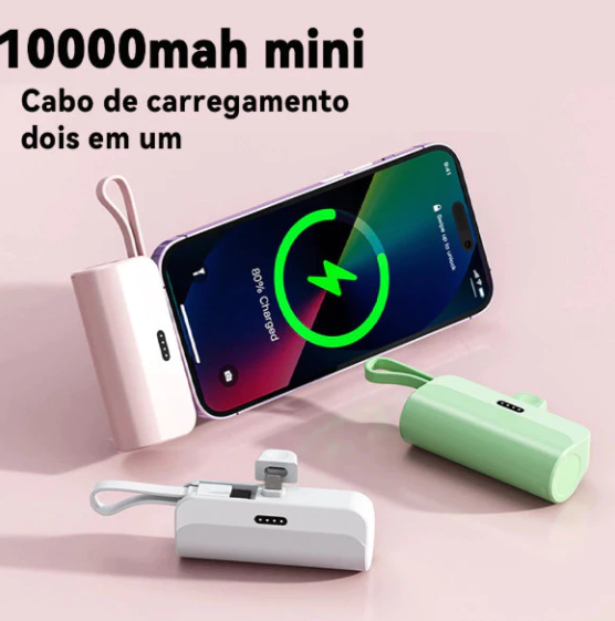 Mini Power Bank Lightining - Carregador Portátil De SmartPhones