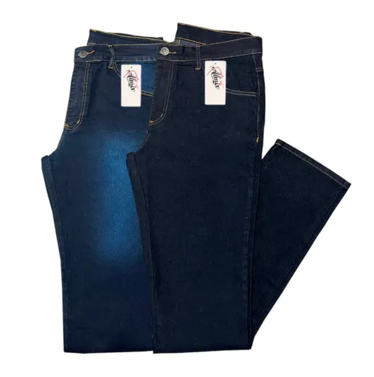 Kit 02 Calças Jeans Almix Tradicional Masculina (Numeração do 38 ao 48)