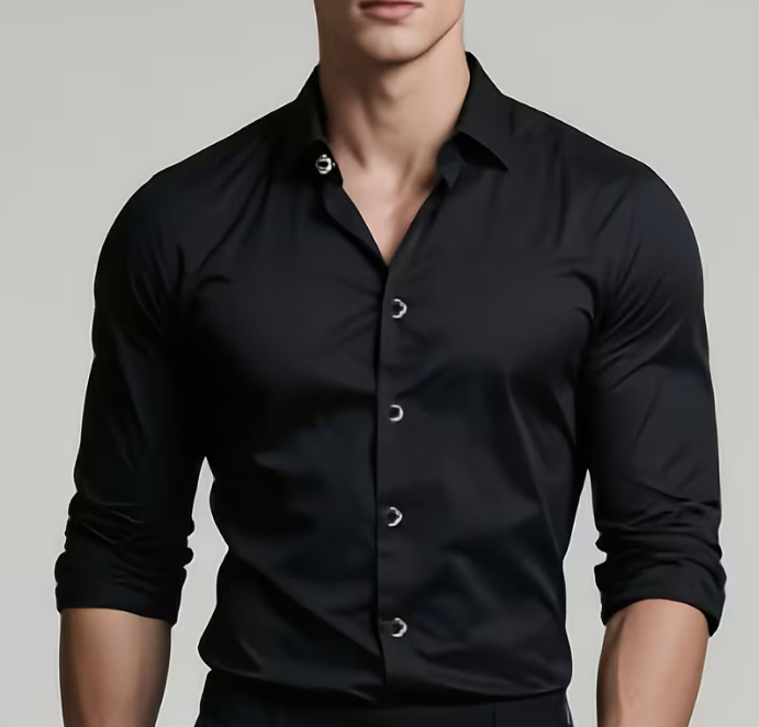 Camisa Social Masculina - Manga Longa - Anti Rugas - Tamanhos P/M/G/GG/EGG