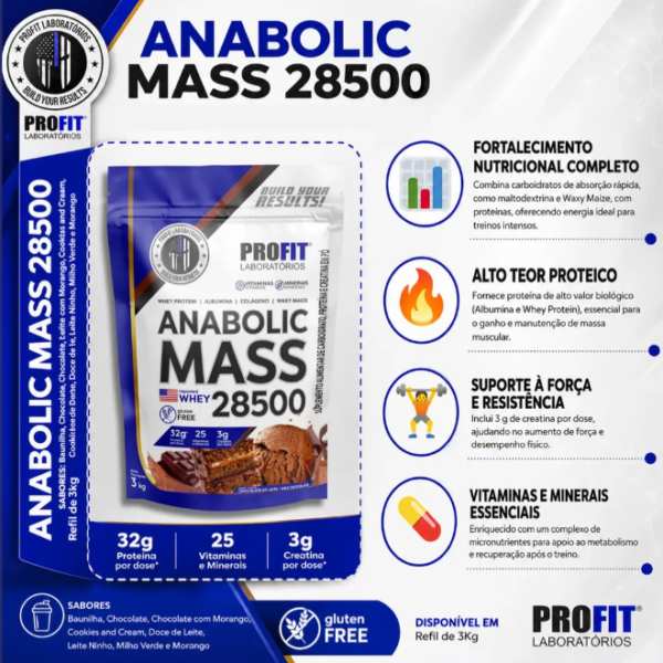 Anabolic Mass 28500 Profit Labs 3kg