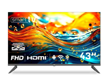 Smart TV HQ 43" Full HD Design Slim Sem Bordas