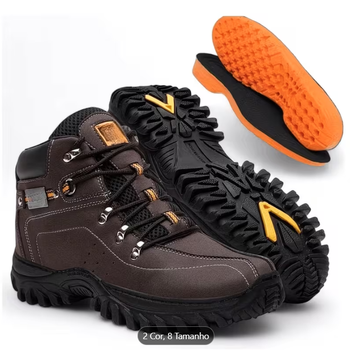 Bota Coturno Masculina Impermeável - Numeração do 37 ao 44 / 2 cores