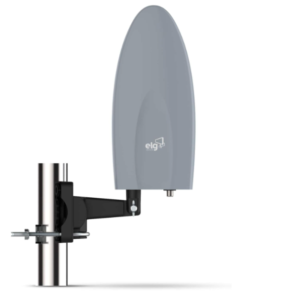 Antena Digital Externa para TV Falcon, Cabo de 10m, Ganho de 7dB, Alcance 60km, Compatível com Sinal Analógico e Digital