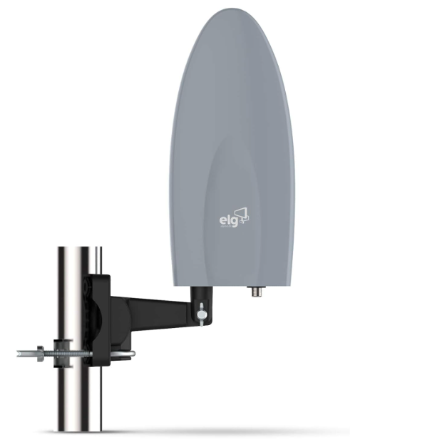 Antena Digital Externa para TV Falcon, Cabo de 10m, Ganho de 7dB, Alcance 60km, Compatível com Sinal Analógico e Digital