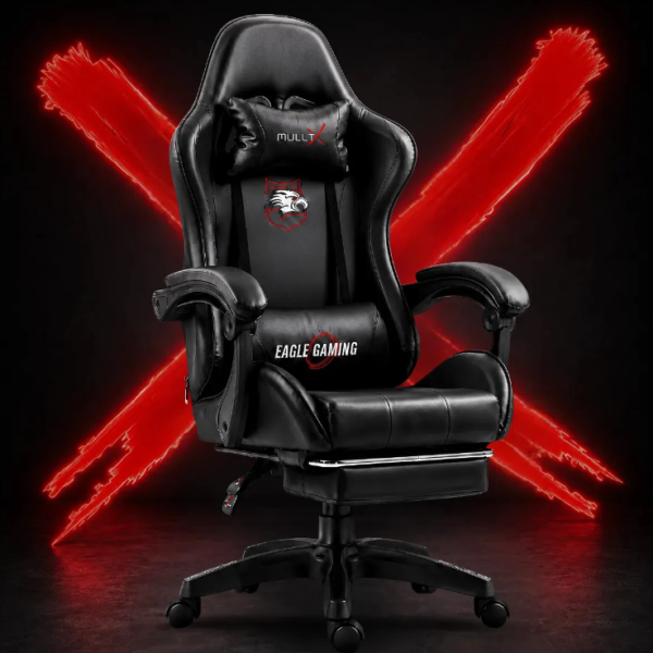 Cadeira Gamer MULLTX GAMING | Com Descanço Para Os Pés