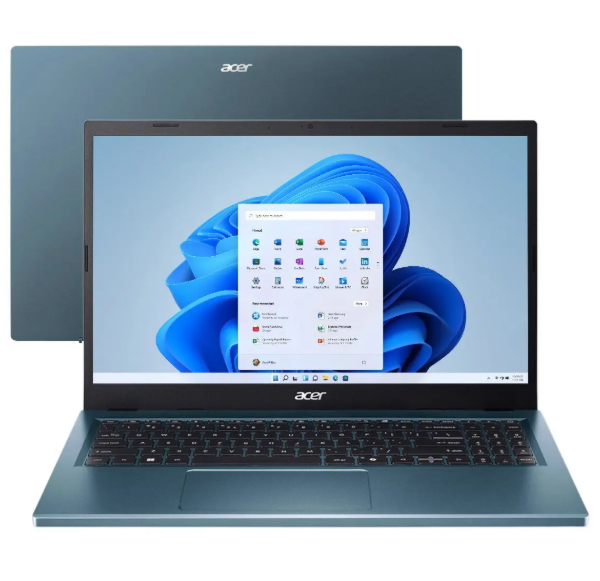 Notebook Acer Aspire Go 15 AG15-51P-35JZ Intel Core i3 8GB RAM 256GB SSD 15,3" Windows 11 NX.JGFAL.005