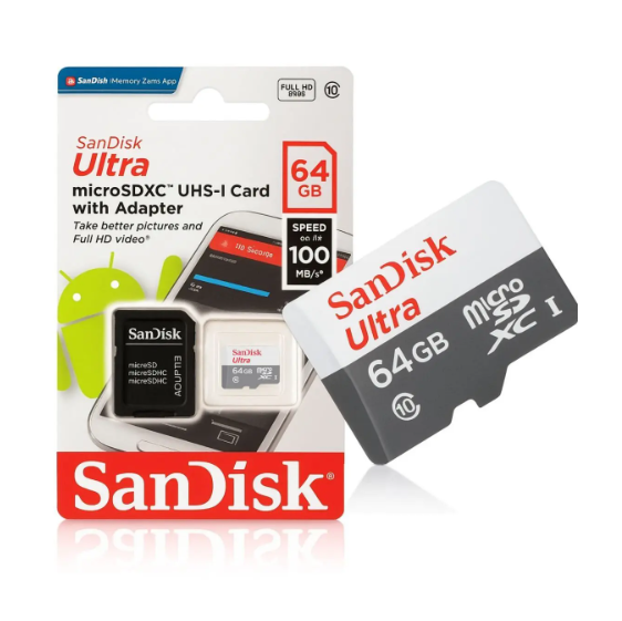Cartão de Memória Sandisk 128gb 64gb 32gb 16gb Original Cartão Micro Sd Ultra Sandisk 100mbs