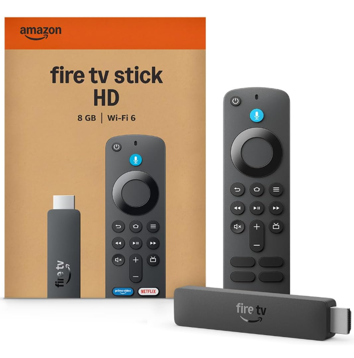 Amazon Fire TV Stick HD (modelo mais recente), Controle Remoto por Voz com Alexa