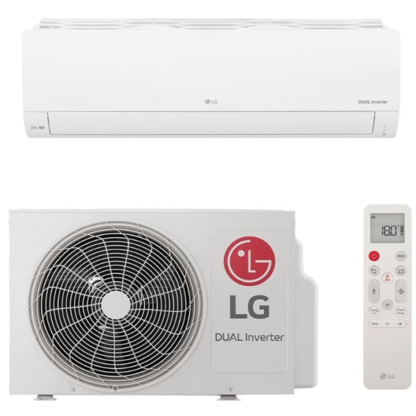 LG Ar Condicionado Split DUAL Inverter AI Compact 12000 BTUs Frio 83,7 x 18,9 x 30,8 cm Branco 220V