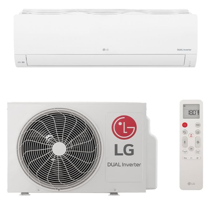 LG Ar Condicionado Split DUAL Inverter AI Compact 12000 BTUs Frio 83,7 x 18,9 x 30,8 cm Branco 220V