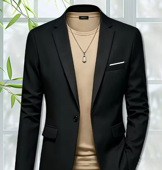 Blazer Masculino Casual E Social Com Um Botão | 6 Cores Disponíveis