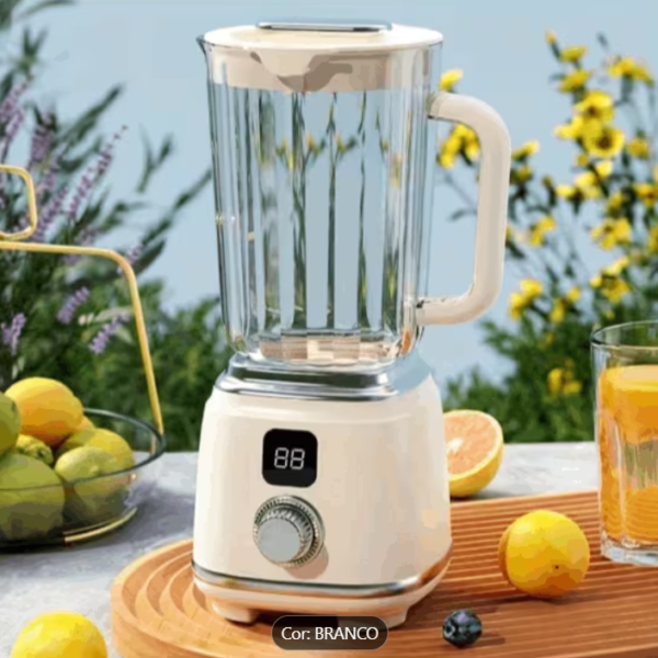 Mini Blender - Liquidificador E Espremedor de Frutas Compacto 600ml - Bivolt