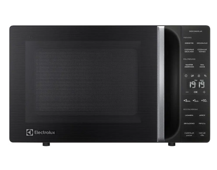 Micro-ondas Electrolux 23L Preto Efficient com Descongelamento Assistido (ME23P)