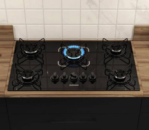 Cooktop Itatiaia Essencial 5 Bocas Vidro Preto Bivolt 3700000193
