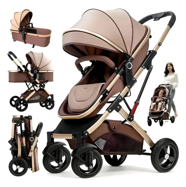 Carrinho Passeio Bebê Reversível Berço Moisés Conforto 3 em 1